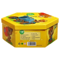 Набор для рисования 112 предметов Желтый