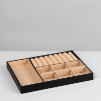 Подставка для украшений &laquo;Шкатулка&raquo; съёмная подставка,17&times;23&times;8,5 см, цвет чёрный