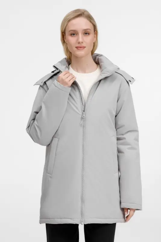 Куртка-парка унисекс Sfera, светло-серая, размер S