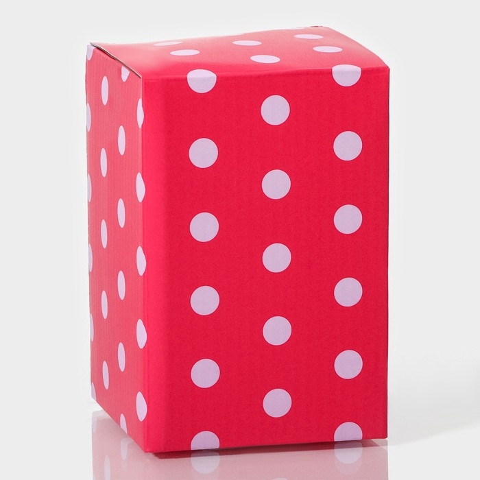 Банка стеклянная для хранения сыпучих продуктов Доляна &laquo;Клубника&raquo;, 250 мл, 8&times;13 см, с керамической крышкой