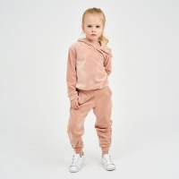Костюм детский (толстовка, брюки) KAFTAN "Basic line" р.34 (122-128), пудра Костюм детский (толстовка, брюки) KAFTAN "Basic line" р.34 (122-128), пудра