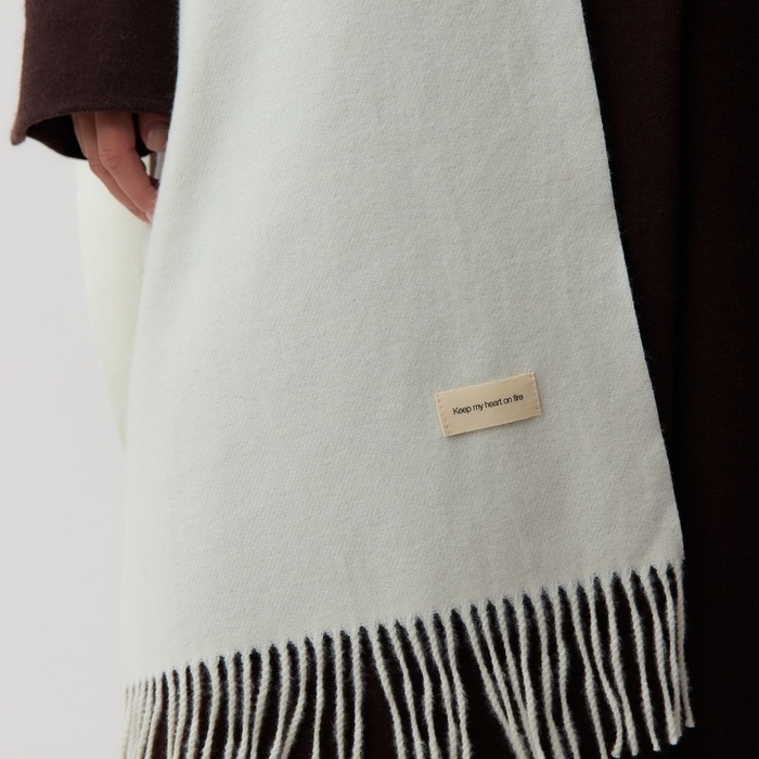 Шарф женский MIST, молочный, 33*180 см