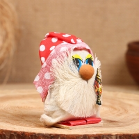 Оберег &laquo;Домовой с самоваром&raquo;, 12 см, микс