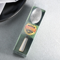 Ложка чайная с гравировкой &laquo;Лучший папа&raquo;, в подарочной коробке, 3 х 14 см.