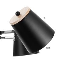 Люстра "Ирвина" 8хЕ27 40Вт черный 85х85х50см