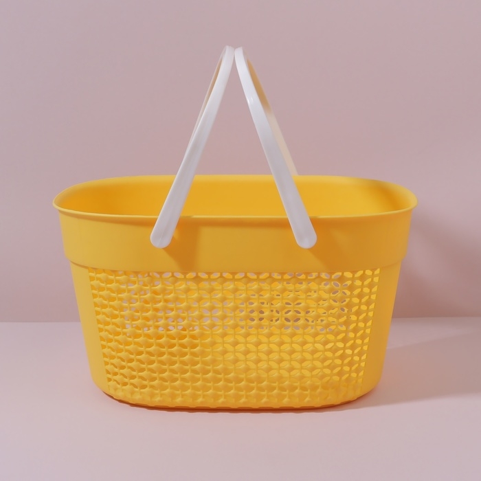 Органайзер для хранения, с ручками, 1 секция, 27 &times; 18 &times; 14,5 см, цвет МИКС