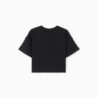 Футболка для девочки, цвет черный, рост 140 см