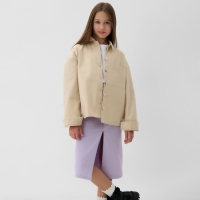 Рубашка детская MINAKU: Jeans collection, цвет бежевый, рост 128 см