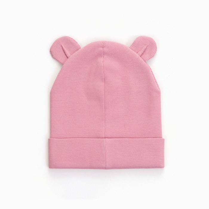 Шапка для девочки, цвет светло-розовый, размер 44-46