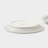 Тарелки Magistro Jarwah Lausanne, d=21,3 см, обеденные, набор 2 шт, фарфор, серые Тарелки Magistro Jarwah Lausanne, d=21,3 см, обеденные, набор 2 шт, фарфор, серые