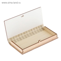 Конверт деревянный "С Юбилеем!" красный, 17 х 8,5 х 2 см