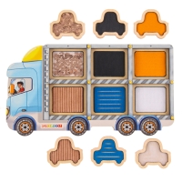 Игра по системе Монтессори &laquo;Тактильные машинки&raquo;