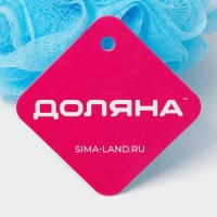 Мочалка для тела Доляна &laquo;Шар&raquo;, 30 гр, цвет голубой