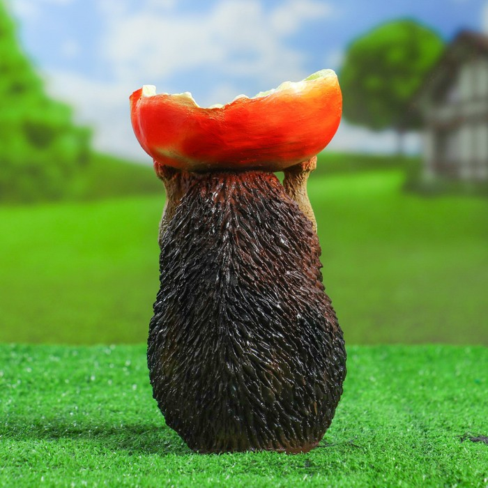 Садовая фигура "Ежик - поилка" 23см