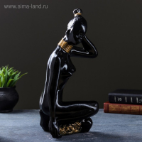 Фигура "Утро Африки" 17х22х36см, чёрный
