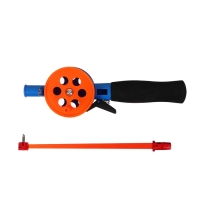 Удочка зимняя, ручка неопрен, длина 33 см, цвет оранжевый, HFB-34