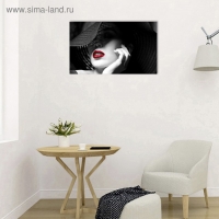 Картина на холсте "Дама в шляпе" 60*100 см Картина на холсте "Дама в шляпе" 60*100 см