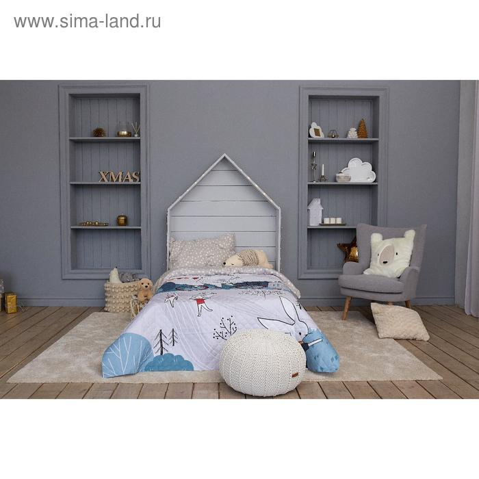 Покрывало "Этель" 2 сп Brave bear, 180*220 см, микрофибра