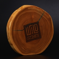 Доска разделочная из спила Wild Kitchen, d=160-200 мм, толщина 30 мм, цельный массив кедра