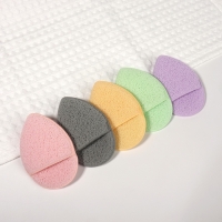 Спонж для умывания «Капелька», 9 × 6 см, с карманом, цвет МИКС Спонж для умывания «Капелька», 9 × 6 см, с карманом, цвет МИКС