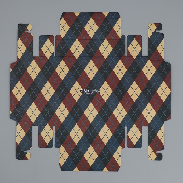 Коробка для конфет, кондитерская упаковка, 9 ячеек, &laquo;Самому лучшему мужчине&raquo;, 14.7 х 14.7 х 3.5 см