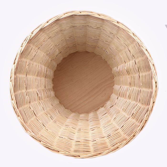 Корзина торговая &laquo;Часы&raquo;, Dниз:53 см, Dдно фанера:30 см, Dверх:57 см, H=40/80 см, лоза