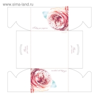 Коробка для капкейков, кондитерская упаковка, 4 ячейки &laquo;Повод для радости&raquo;, 16 х 16 х 10 см