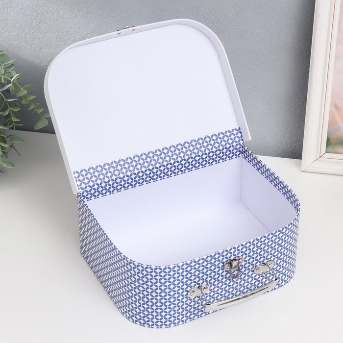 Шкатулка картон сундучок "Заяц-робот с гитарой" 25х10х18,5 см