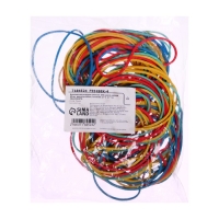 Банковская резинка, 100 г, диаметр 60 мм, длина 95 мм, сечение 1,7 х 1,7 мм, микс, в пакете Банковская резинка, 100 г, диаметр 60 мм, длина 95 мм, сечение 1,7 х 1,7 мм, микс, в пакете