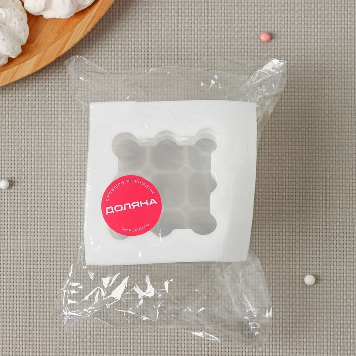 Молд Доляна &laquo;Рафаэль&raquo;, силикон, 5,5&times;5,5&times;6 см, цвет белый