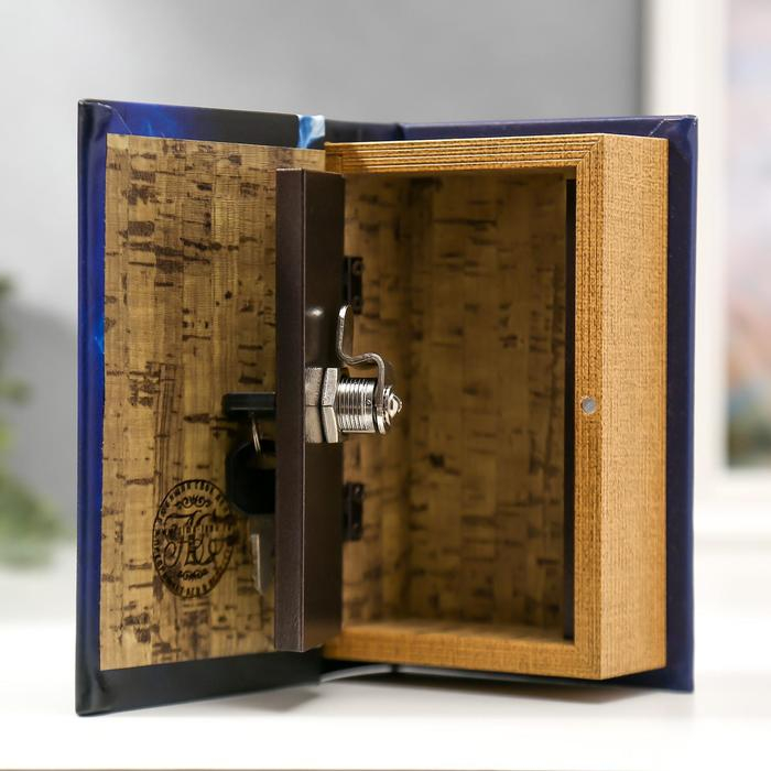 Сейф-книга дерево кожзам "Гитара. Блюз" 17х11х5 см