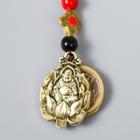 Брелок металл нэцке "Хотей в лотосе" 5 монет h=7,5 см Брелок металл нэцке "Хотей в лотосе" 5 монет h=7,5 см