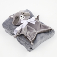 Набор подарочный: Комфортер 27 см + плед 71х125 см, &laquo;Енот&raquo;