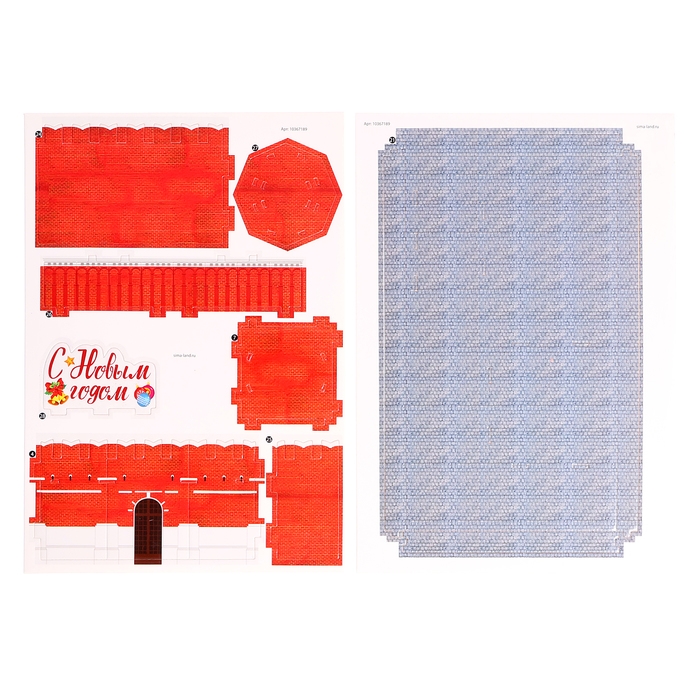 3D конструктор «Спасская Башня», 29 деталей, с гирляндой 3D конструктор «Спасская Башня», 29 деталей, с гирляндой