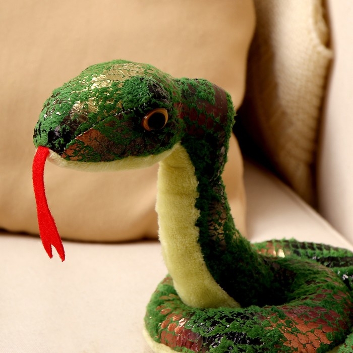 Мягкая игрушка &laquo;Змея&raquo;, 15 см, цвет зелёный