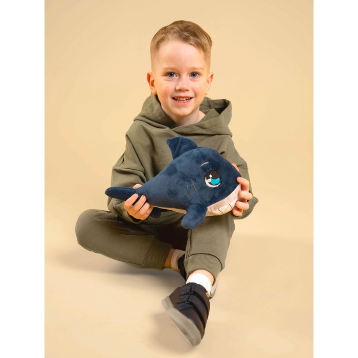 Мягкая игрушка &laquo;Акула&raquo;, цвет синий, 17,5 см