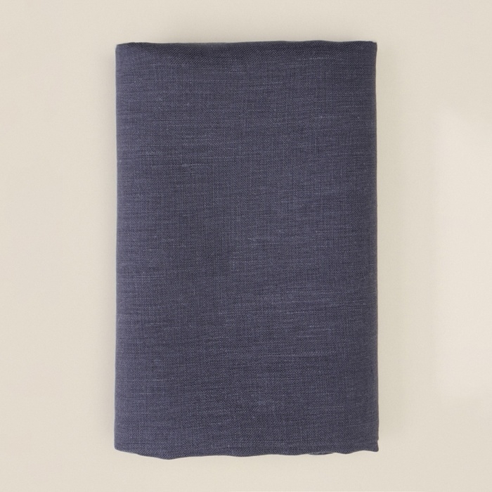 Декоративная наволочка SL Home Linen 40*40 см,  цв. Темно-синий, 100%лён