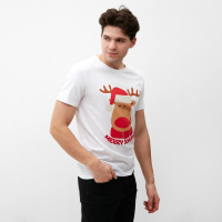 Футболка мужская KAFTAN "Merry Xmas" размер 54