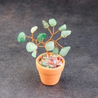 Сувенир в горшочке "Дерево Энергии. Авантюрин зеленый", натуральный камень, 9 х 3,5 см Сувенир в горшочке "Дерево Энергии. Авантюрин зеленый", натуральный камень, 9 х 3,5 см