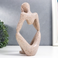 Сувенир полистоун "Абстракция - ничего не слышу" песочный 25х13 см