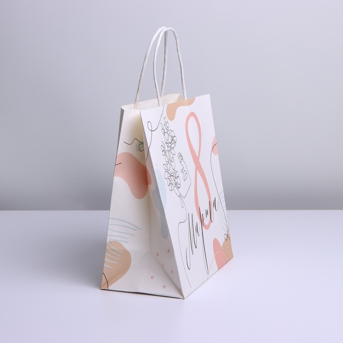 Пакет подарочный крафт, упаковка, &laquo;Для тебя&raquo;, 22 х 25 х 12 см