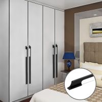 Ручка-скоба CAPPIO RSC020, алюминий, м/о 576 мм, цвет черный Ручка-скоба CAPPIO RSC020, алюминий, м/о 576 мм, цвет черный