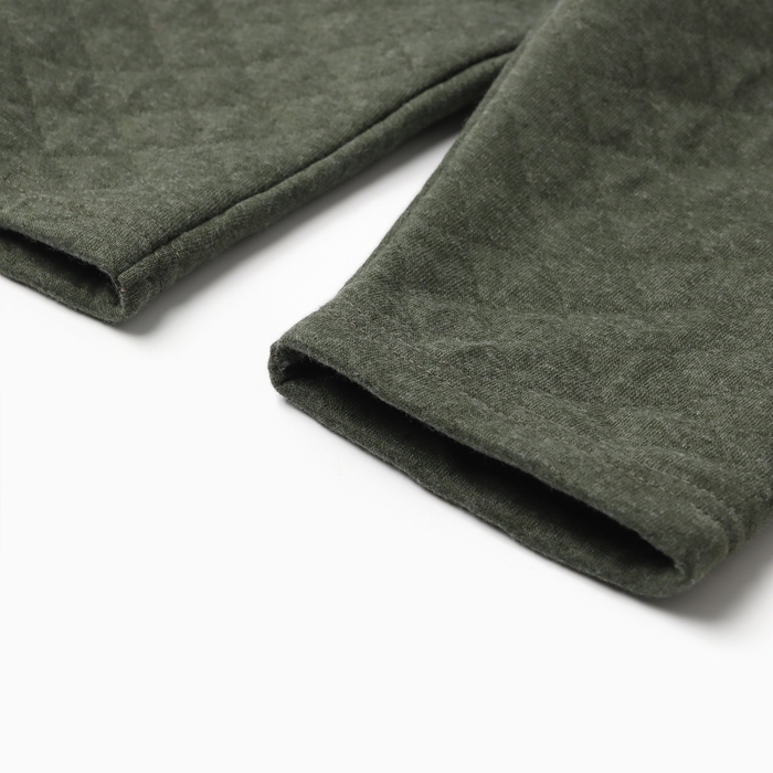 Костюм: толстовка и брюки Крошка Я, рост 68-74 см, хаки