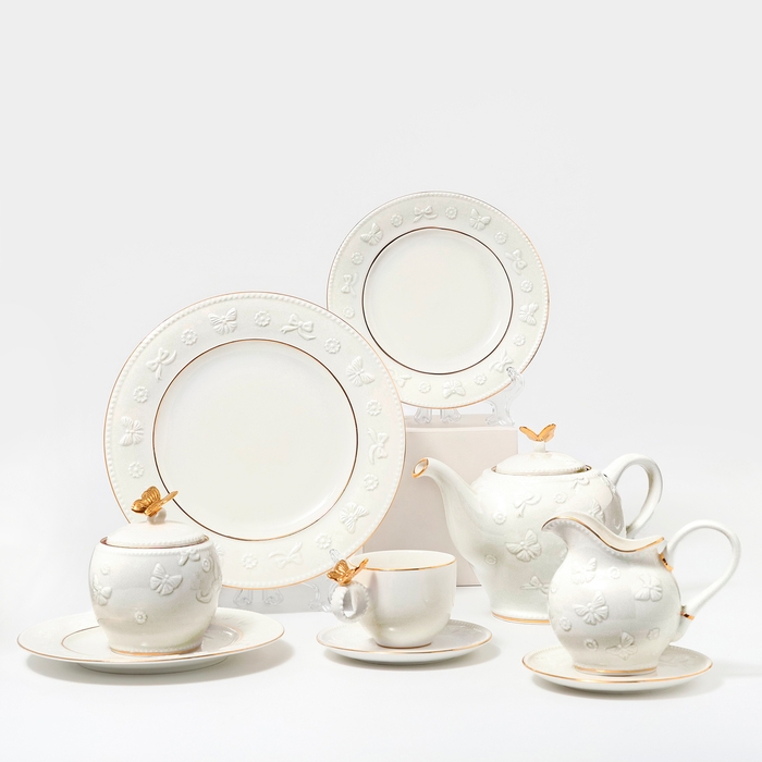 Наборы посуды чайный сервиз столовый фарфоровый &laquo;Магдалена&raquo; 22 предмета