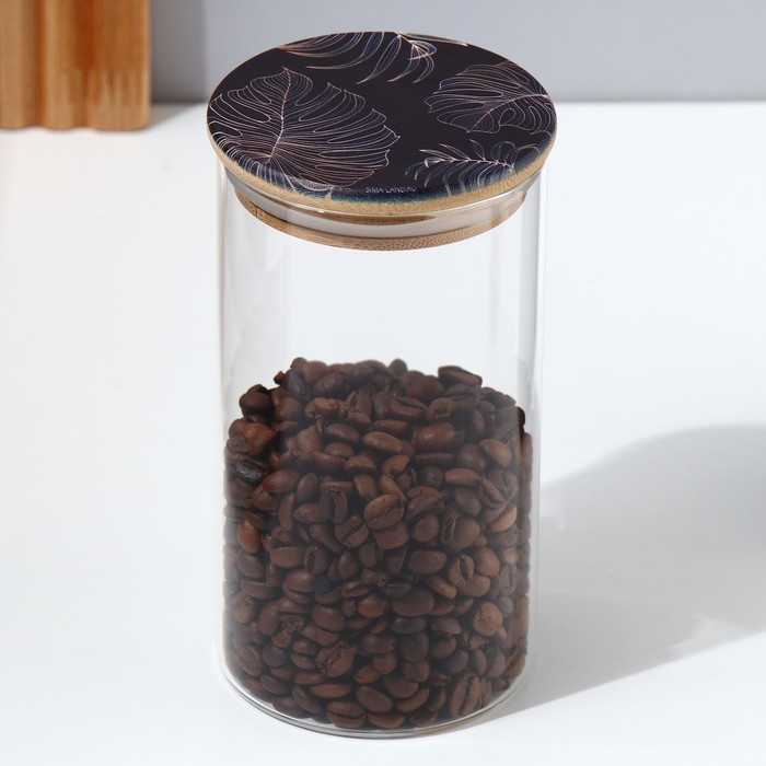 Банка для хранения сыпучих продуктов и круп &laquo;Тропики&raquo;, 700 мл