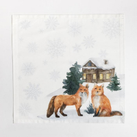 Набор столовый Этель "Forest animals" скатерть 150х180 +/-2см с ГМВО, салфетки 40х40см-8шт
