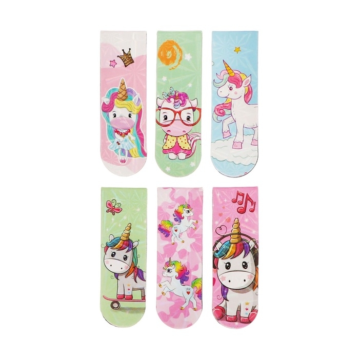 Набор закладок магнитных для книг 6 штук Пони 60*19мм МИКС CALLIGRATA Набор закладок магнитных для книг 6 штук Пони 60*19мм МИКС CALLIGRATA