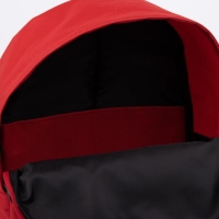 Рюкзак молодёжный из текстиля на молнии, 1 карман, TEXTURA, цвет красный