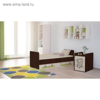 Детская кровать-трансформер Фея 1100 &laquo;Зайчонок&raquo;, цвет венге/бежевый