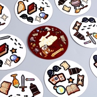 Набор бумажной посуды одноразовый Совушка&raquo;: 6 тарелок, 6 стаканов, 6 колпаков